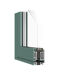 15-L type W75 swing door spruce green