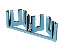 21-W80 Folding Door Mao Yue Color