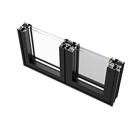 W90 translation inner inverted sliding window