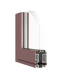 15-L type W75 swing door deep red