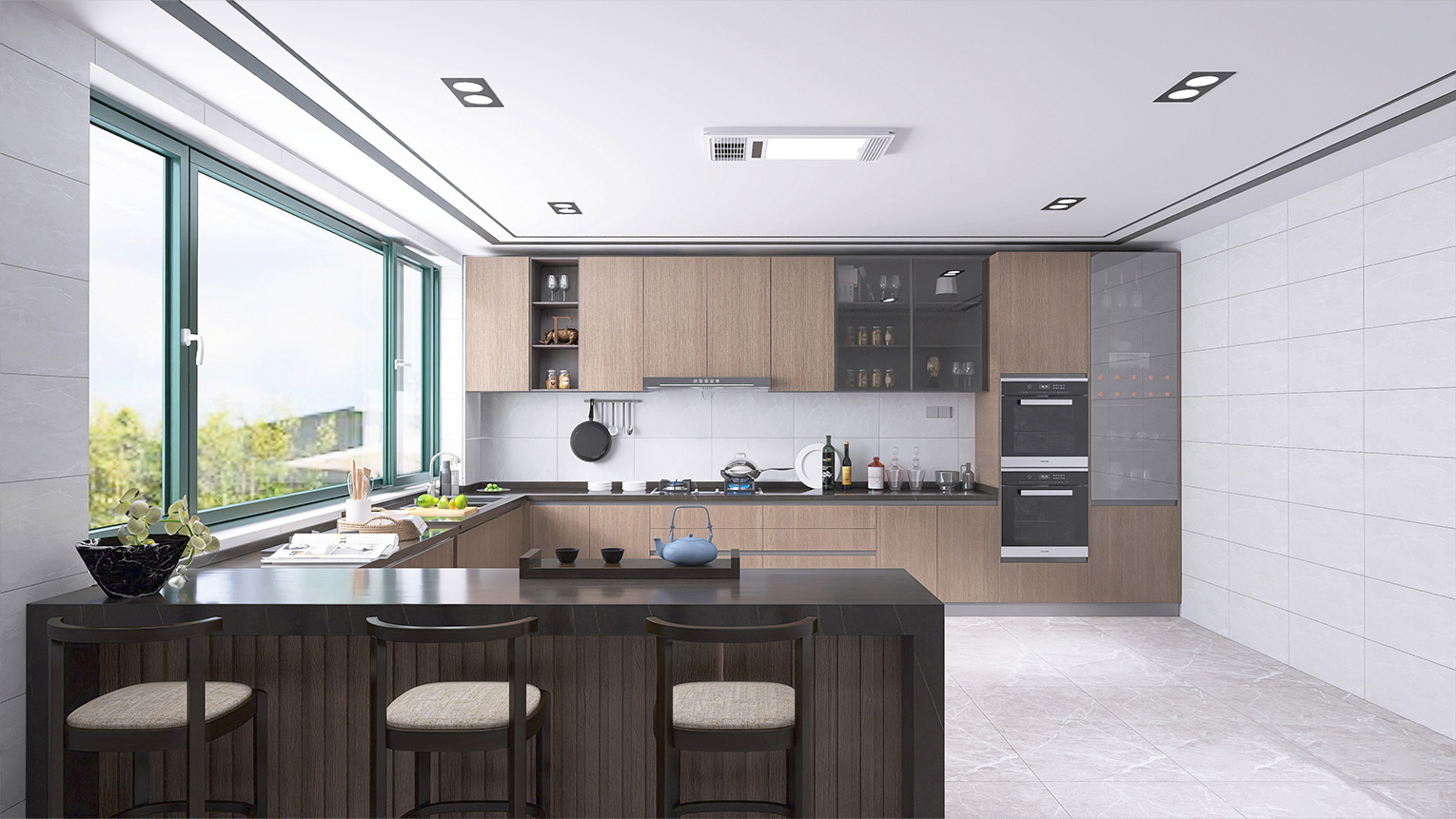 90 Series Inward Tile-and-Slide Window