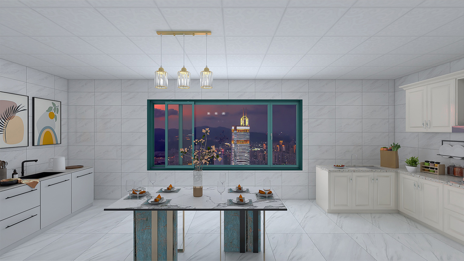 90 Series Inward Tile-and-Slide Window