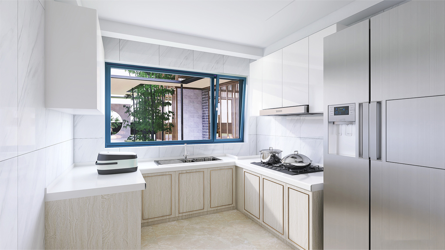 90 Series Inward Tile-and-Slide Window