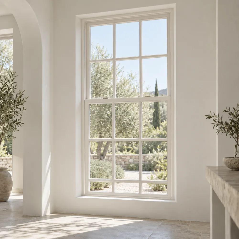 French-Style Single Hung Windows · French Series: traditional framing