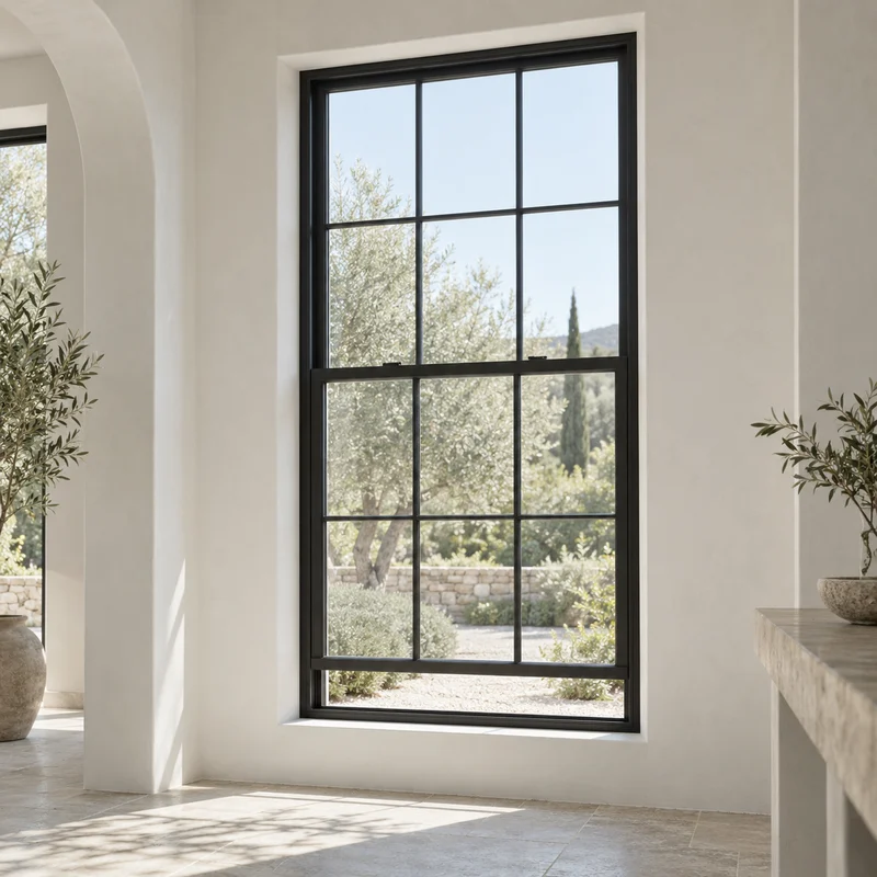 french-style single hung windows
