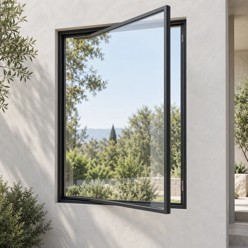 slim outswing casement windows